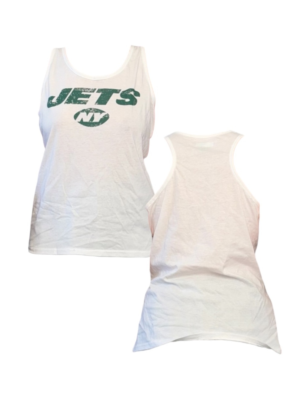 White Jets NY NFL Tank Top